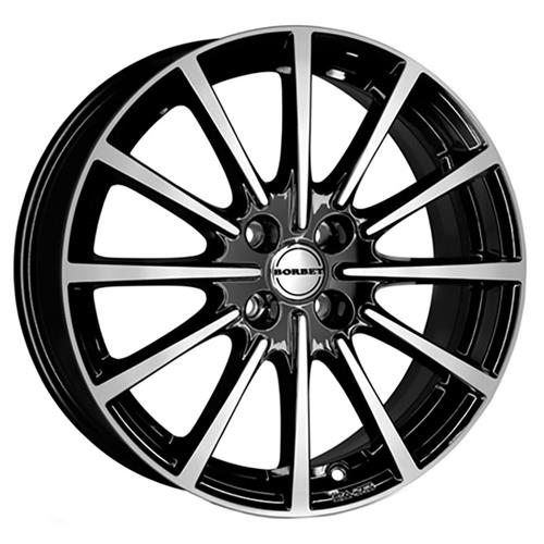 BORBET BL4 BLACK POLISHED 4X100 ET45 HB64 7x16