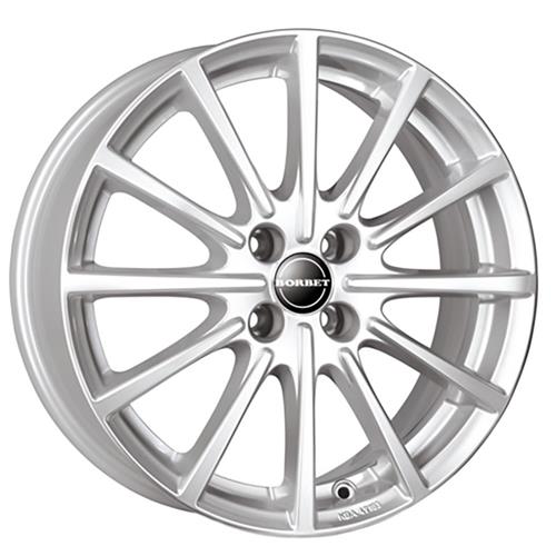 BORBET BL4 BRILLIANT SILVER 4X100 ET48 HB64 7x17