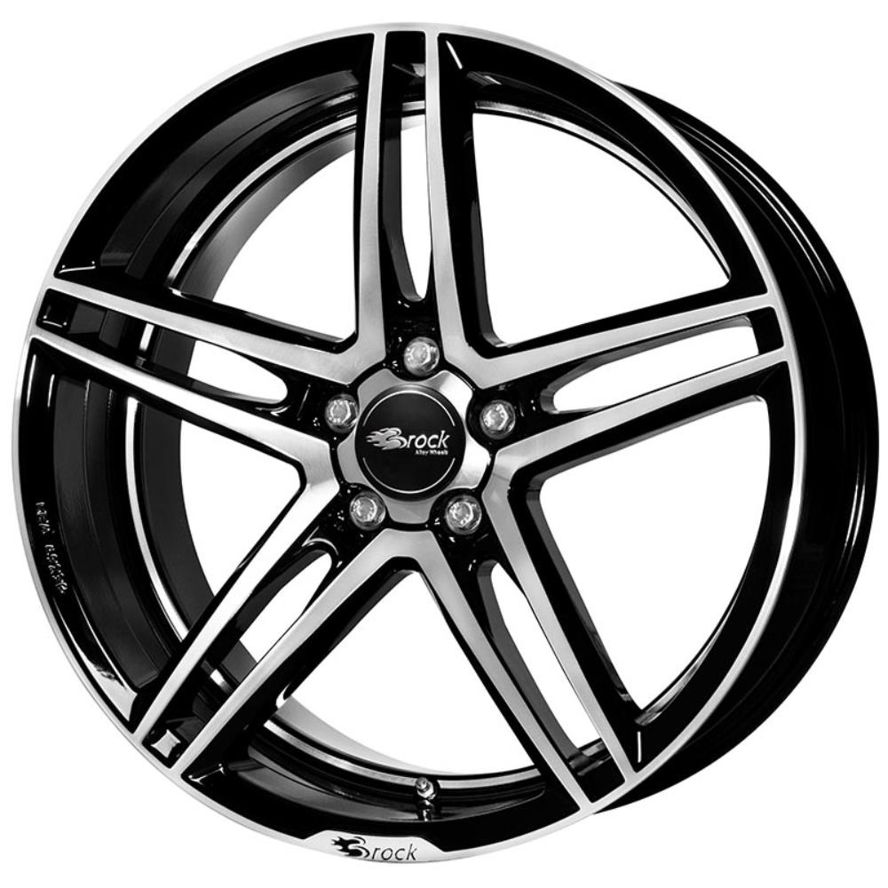 BROCK B33 BLACK GLOSSY VP 5X114.3 ET38 HB72.6 8.5x19