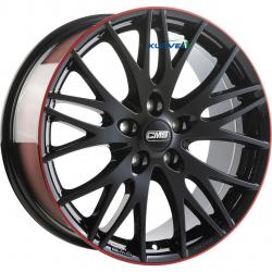 CMS C8 BLACK RED GLOSS 5X112 ET21 HB66.5 8x19