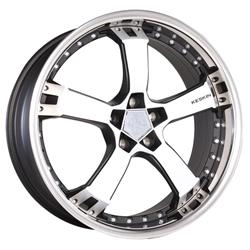 KESKIN KT10 MATT BLACK FP STEEL LIP 5X100 ET25 HB63.4 9.5x18