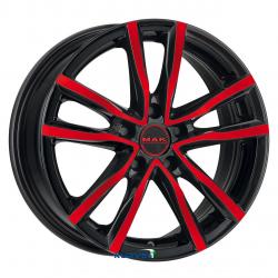 MAK MILANO BLACK RED 5X110 ET40 HB65.1 8x18