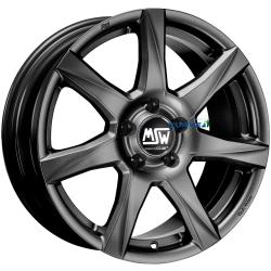 MSW 77 GREY MATT DARK 4X100 ET37 HBPSRING 7x16