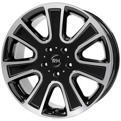 RH ALURAD NAJ BLACK FULL POL 5X112 ET60 HB158 8.5x18