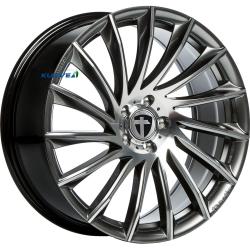 TOMASON TN16 DARK HYPERBLACK POLISHED 5X112 ET45 HB66.5 10x22